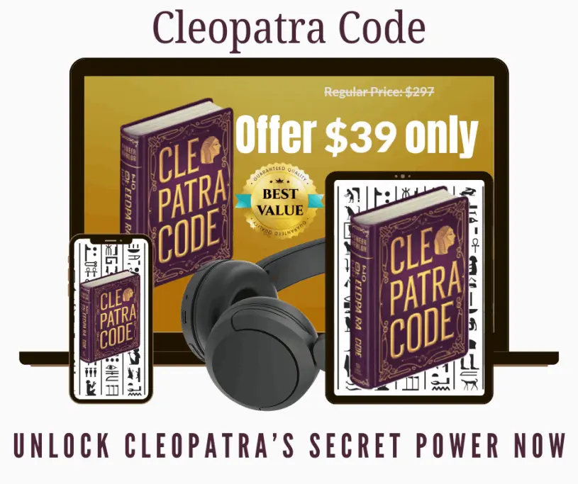 Cleopatra Code™ Audio Book White Background